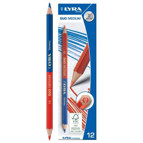 LAPIZ BICOLOR SLIM 12UDS - LYRA