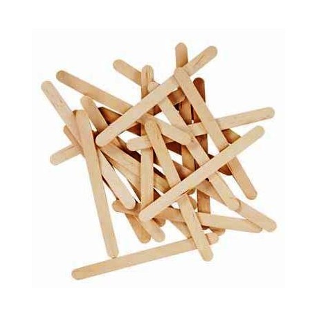 PALOS MADERA NATURAL FINOS 11,4CM - GRAFOPLAS