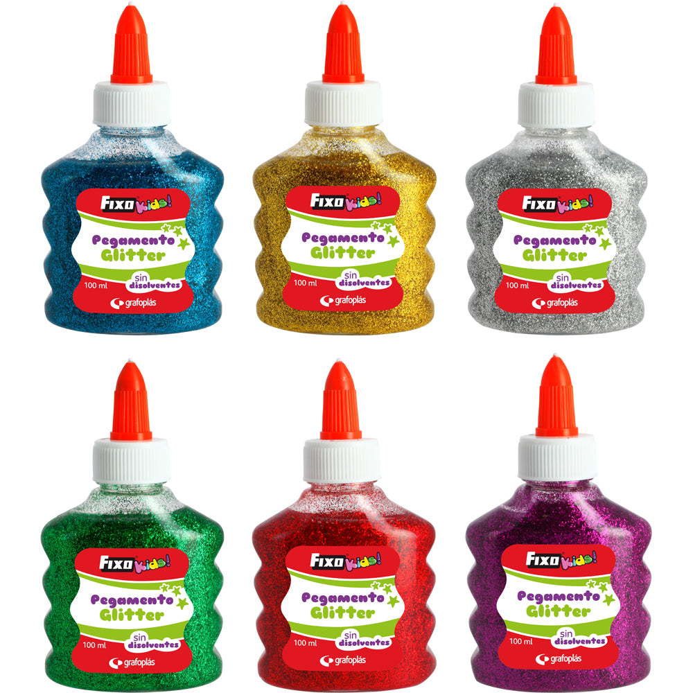 PEGAMENTO CON PURPURINA 100ML - FIXOKIDS