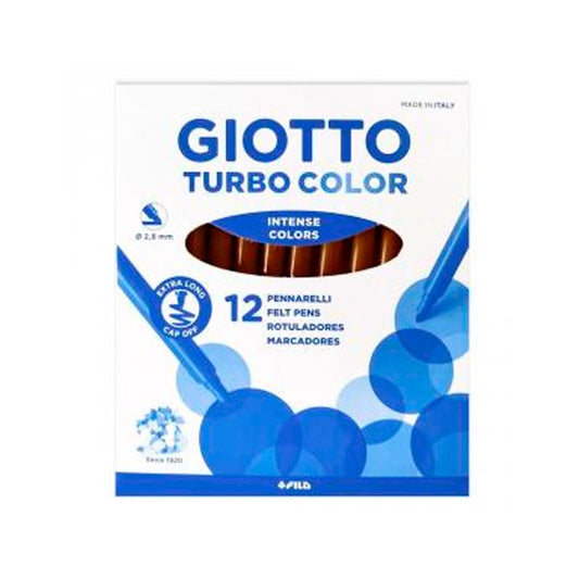 ROTULADOR TURBO COLOR MARRON 12UDS - GIOTTO