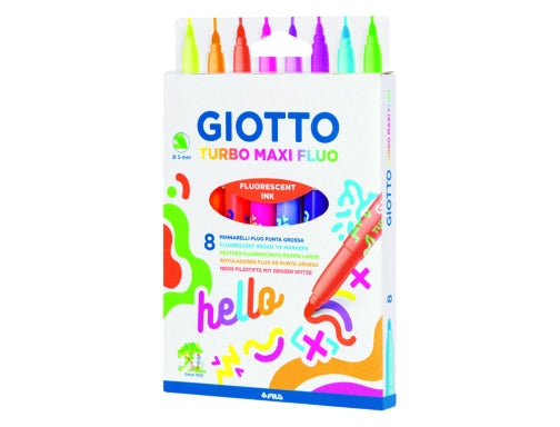 ROTULADOR TURBO MAXI FLUO 8UDS - GIOTTO