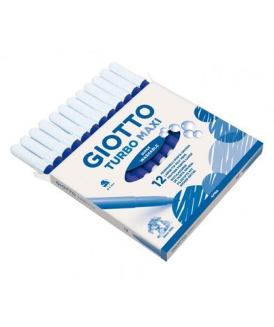 ROTULADOR TURBO MAXI AZUL OSCURO 12UD - GIOTTO