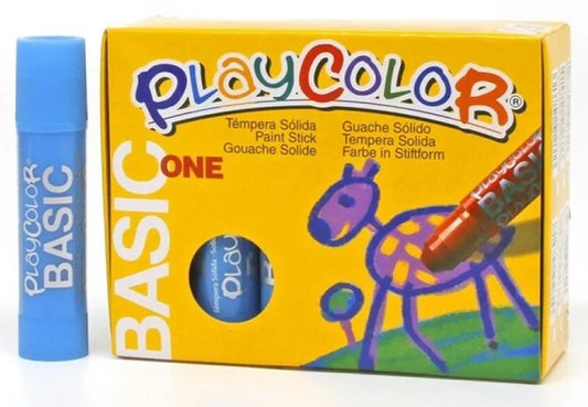 TEMPERA SOLIDA ONE 12UD AZUL CLARO - PLAYCOLOR