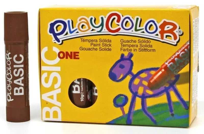 TEMPERA SOLIDA ONE 12UD MARRON - PLAYCOLOR