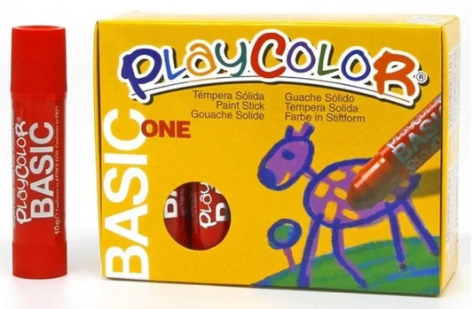 TEMPERA SOLIDA ONE 12UD ROJO - PLAYCOLOR